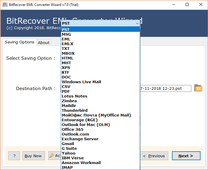eml to pst converter with batch
