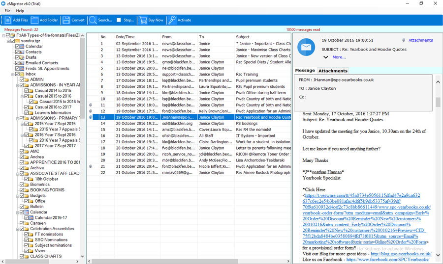 migrating from zimbra to office 365