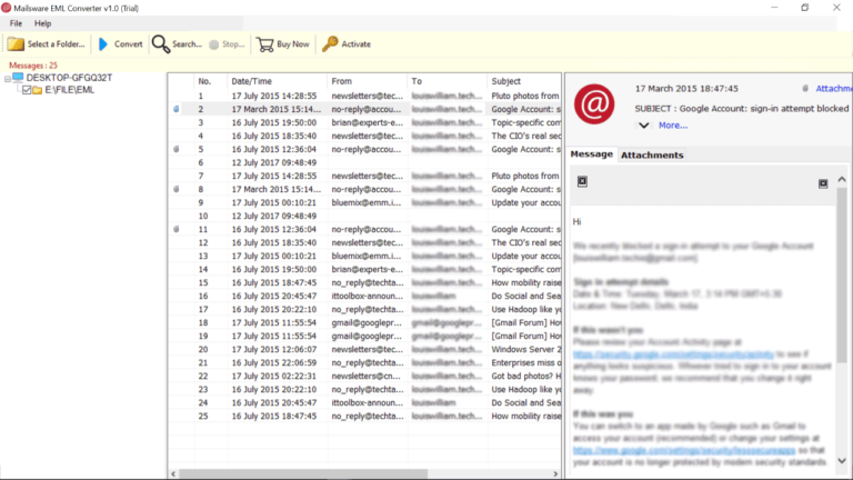 windows live mail convert to pst