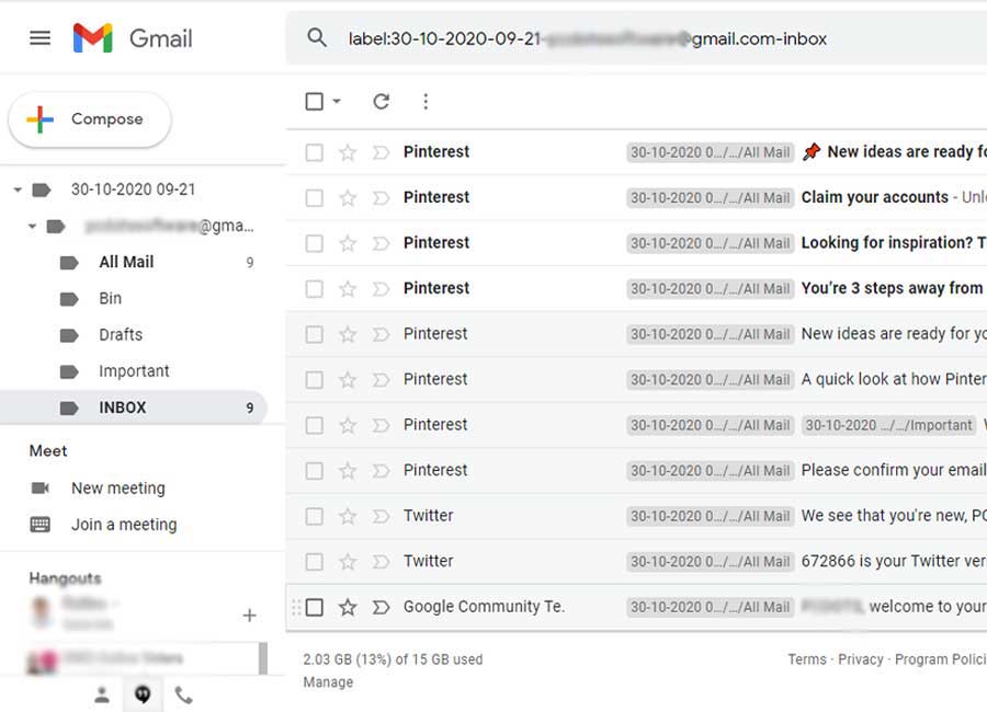 move old emails to new Gmail account