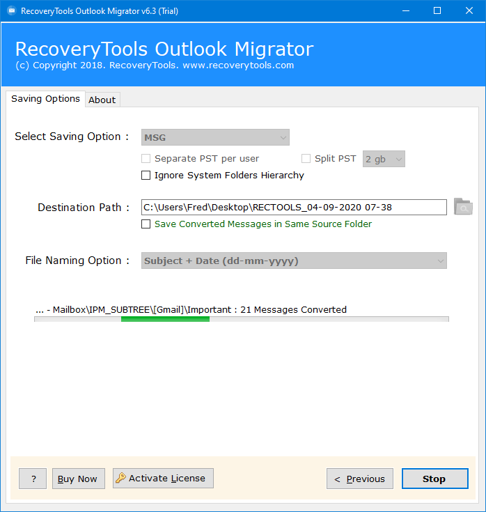 how to transfer outlook account settings to new computer